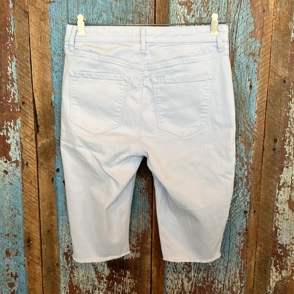 Talbots Light Blue High Waist Bermuda Shorts - Picture 4 of 4